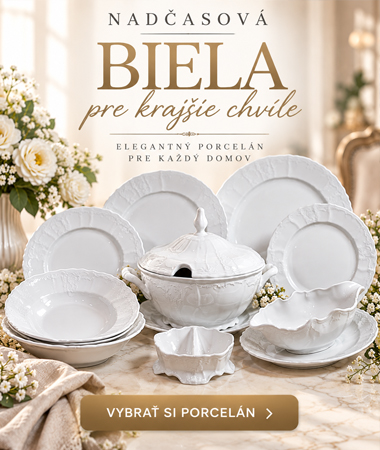 Biele porcelánové súpravy
